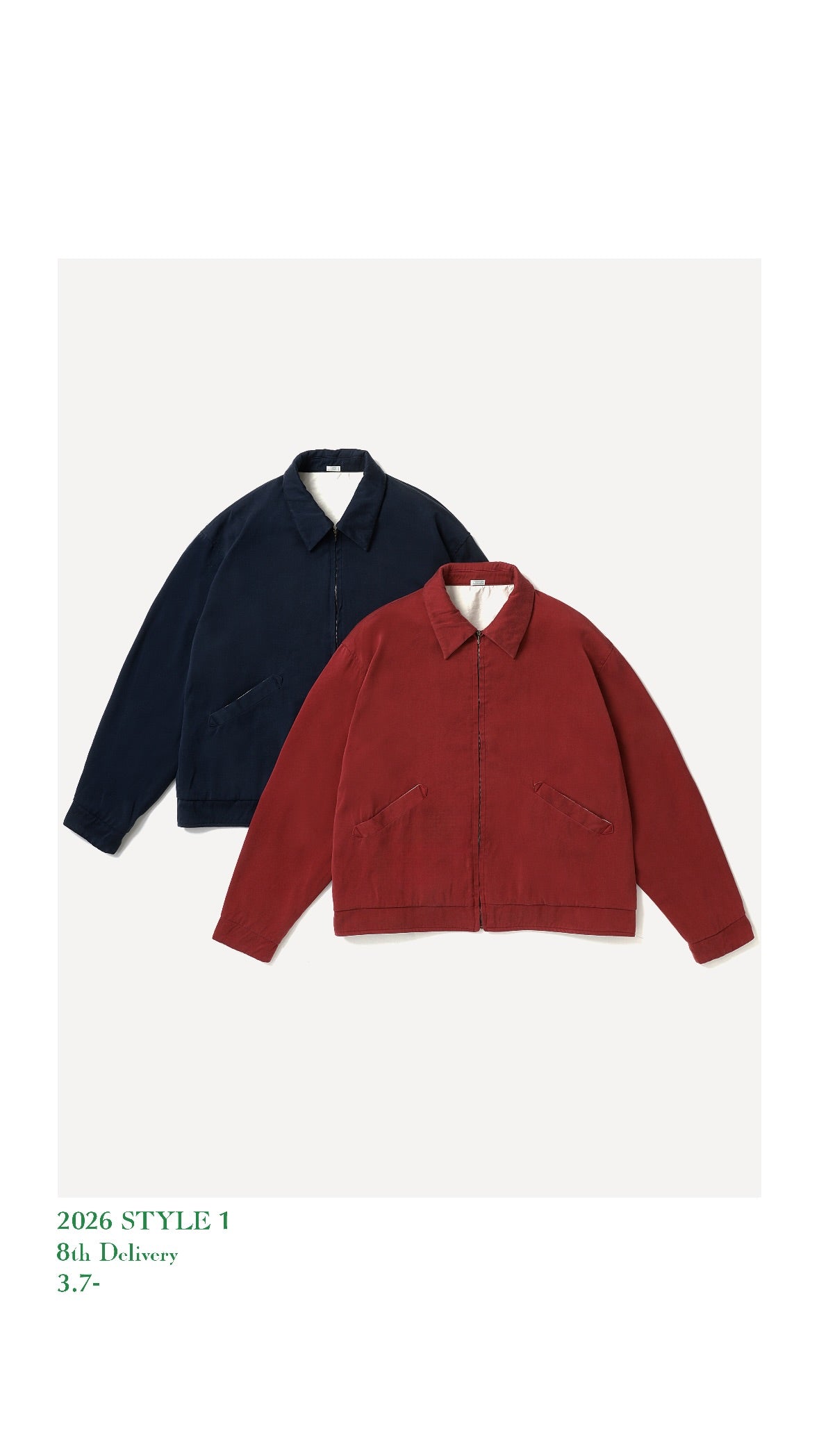 A.PRESSE 26SS Washed Silk Rayon Gabardine Jacket