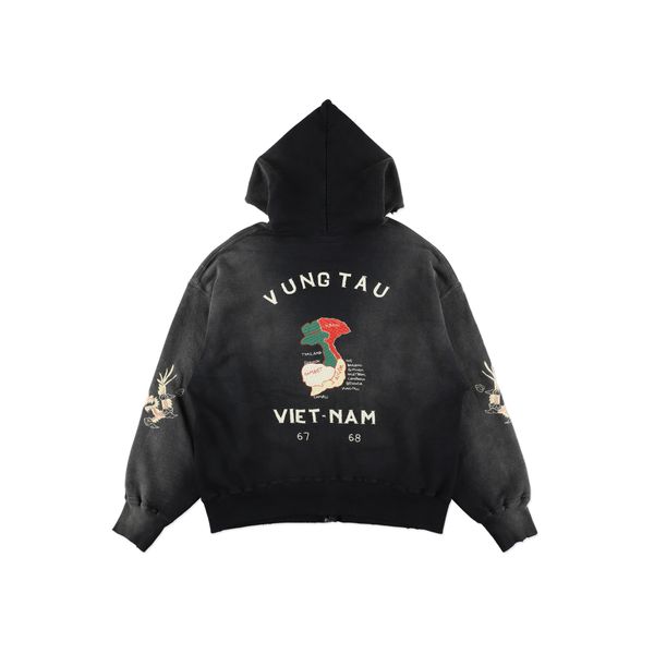 VIETNAM ZIP HOODIE AGED