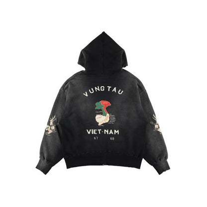 VIETNAM ZIP HOODIE AGED