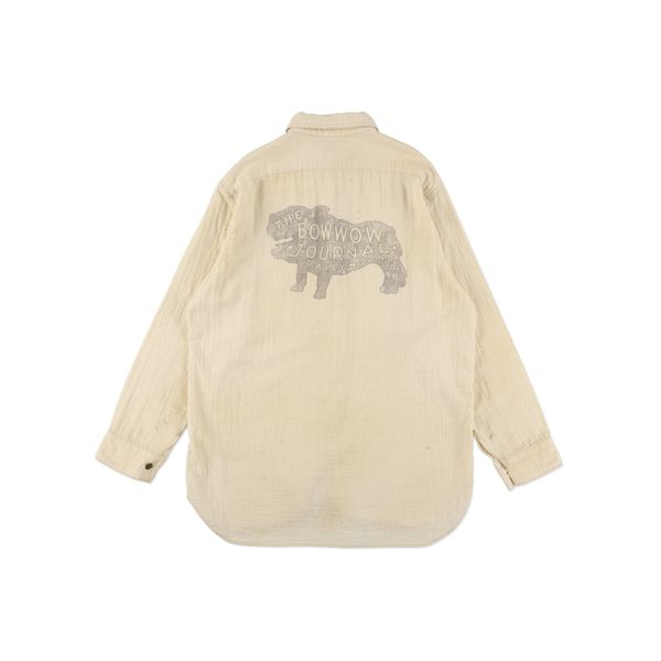 THE BOW WOW JOURNAL GAUZE SHIRT AGED