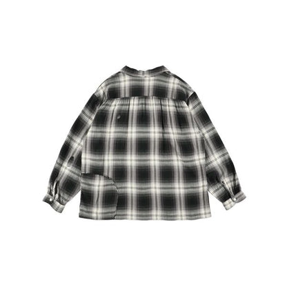 REMADE RAYON PLAID SHIRT AGED