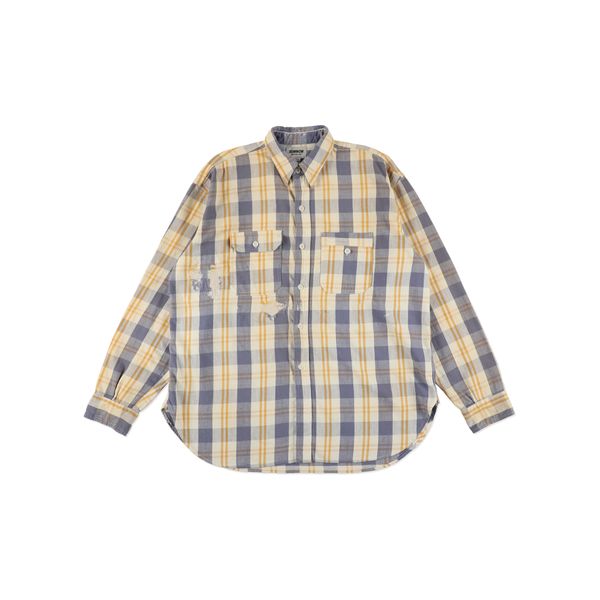UNIQUE POCKET CHECKED FLANNEL SHIRT