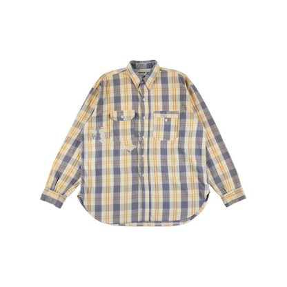 UNIQUE POCKET CHECKED FLANNEL SHIRT